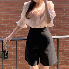 비비에모 루시아르 프렌치 퍼프 블라우스 10594