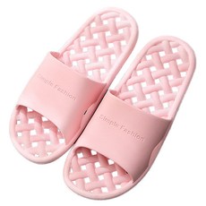 daily friends 男性用EVA交叉浴室拖鞋, 粉紅色, 1個