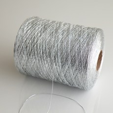 Linea 金屬感編織線 1kg, 銀色, 1個