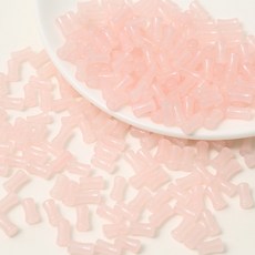 알로데 대나무 튜브 구슬 DIY 비즈 12 x 6 mm 50p, 05 연오렌지, 2개