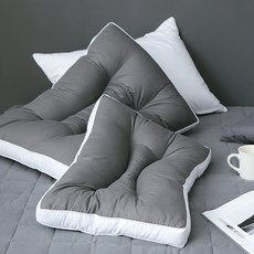 tacca tacca 可水洗雙效護理枕, 炭灰白, 2個