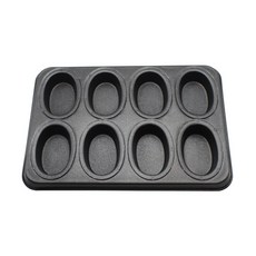 雙面8格橢圓形烤盤, 1個