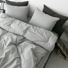 BasicTone 韓國製手工絎縫寬幅高密度純棉飯店式薄被套組