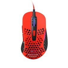 Xtrfy M4 超輕遊戲有線鼠標紅色版 XG-M4-RGB, 紅色的
