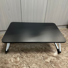 B2WIN Freyr 輕巧方形防滑床上托盤 60 x 40 x 28 cm, 純黑色