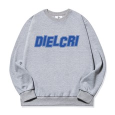 DIELCRI 男士大尺碼Z字形大學T恤