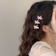 디멜디 예쁜 반머리 집게핀 3p