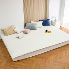 Inyx Bella 仿貂毛超細纖維冬季家庭床墊, 象牙白