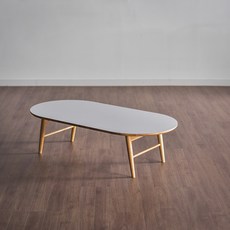 큰바다가구점 HPM 1200 접이식 좌탁 라운드 테이블, 화이트 HPM