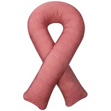 BED&DECO O'hara U型身體抱枕 + 填充棉, 粉紅色