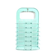 접이식 빨래바구니 L, 민트, 1개