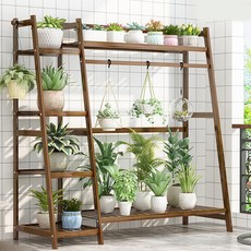 제이라이프 우드가든 화분 선반 110 x 140 x 42 cm, 원목