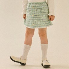 LIEBELLO 女童雪酪毛呢短裙