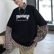 제이티엘 남성용 트렌디 패션 캐주얼 반팔 티셔츠