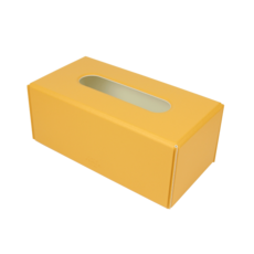 FENICE 手巾盒 素色, 黃色的