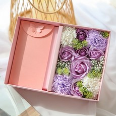 J Hani 感謝香皂花零用錢盒, 紫色, 1個