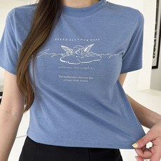 Tomatofactory 女性天使短版短袖T恤