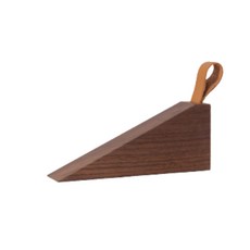Nice Kim原木三角形門縫塞入器 棕色 大, 1個