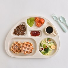 LOHJA 兒童分隔餐盤 804款, 淺米色, 單品