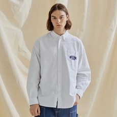 WONDERPLACE OCEAN PACIFIC OCEAN WAVE LOGO OXFORD SHIRT WOPC6RJSHZ01