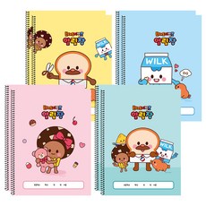 Pinkfoot 吐司先生髮廊家長聯絡簿 4款, 2組, 黃色+藍色+粉色+薄荷綠