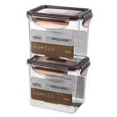 comet Perfect Seal 密封保鮮盒 850ml, 2個