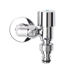 新型超薄彎頭閥 洗衣機用 藍色, 1個