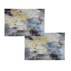 抽象繪畫基本餐墊 2入, 01, 45 x 45 x 0.3 cm, 2個