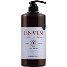 ENVIN 弱酸性香水洗髮精 爽身粉香, 1L, 1瓶