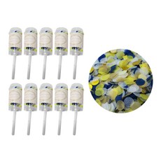 블럭마트 웨딩용품 색종이 푸시 튜브 꽃가루, 10개, TYPE10