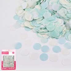PARTYSHOW 大容量圓形紙花 2.5公分 200克, 1個, 薄荷綠