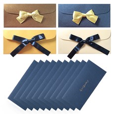 2Youngdesign 絲帶珍珠錢信封4p隨機送+留言零用錢信封慶典10p套組, 1套