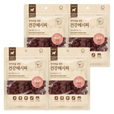 굿데이 강아지 건강레시피 큐브 간식, 소고기, 300g, 4개