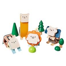 하베브릭스 애니멀 자석블록 세트 91p, 혼합색상, 1개