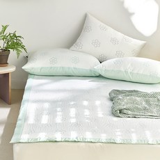 파르페by알레르망 국내 제조 꽃님이 듀라론 3중직 냉감 패드, 그린