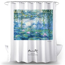 彩繪藝術浴簾 TYPE14 100 x 180 cm, 1個