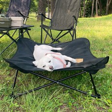 Breezemoon 寵物露營吊床椅 大型, 黑色, 1個