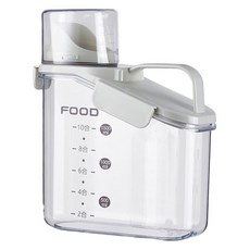 EcopetWith 寵物飼料桶, 1.6L, 1個, 白色