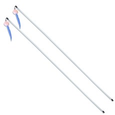 Healing Time 貓長貓貂矽膠棒NH-0405, 2個, 混合顏色