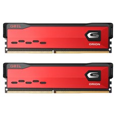 게일 DDR4-3200 CL16-20-20 ORION Red 램 데스크탑용 16GB x 2p, GAOR432GB3200C16BDC, 2개