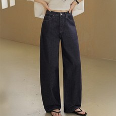 시크폭스 여성용 하엘 논페이드 벌룬 와이드 데님팬츠 61DP1623