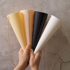 Morningscent 花束包裝用冰淇淋甜筒4種套組 75mm x 273mm, 1套, 白色, 粉紅色, 黃色, 黑色