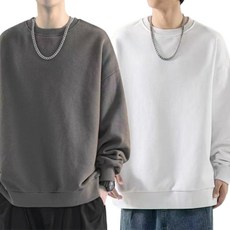 JTL男士基本日常搭配寬鬆大學T 2件