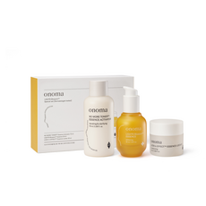 onoma 精華化妝水 70ml+亮澤精華液 35ml+鎖水精華 25ml, 1組