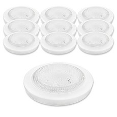 LED 원형 직부등 15W, 주광색 화이트, 10개