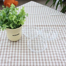 모리앤 아크릴 화분 받침, 투명, 3개