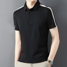 남성용 DM 사이드라인 투톤 카라 티셔츠