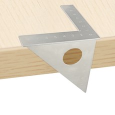 木工直角尺角度刻度多功能尺 45度 90度 01, 1個