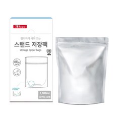 Saenghwaleulgeurida 立式銀箔夾鏈密封袋 1000ml 30入, 1盒