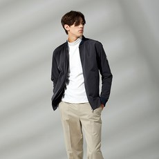 Hailey 男款千鳥格紋拼色刷毛高領T恤 HF-KT2003